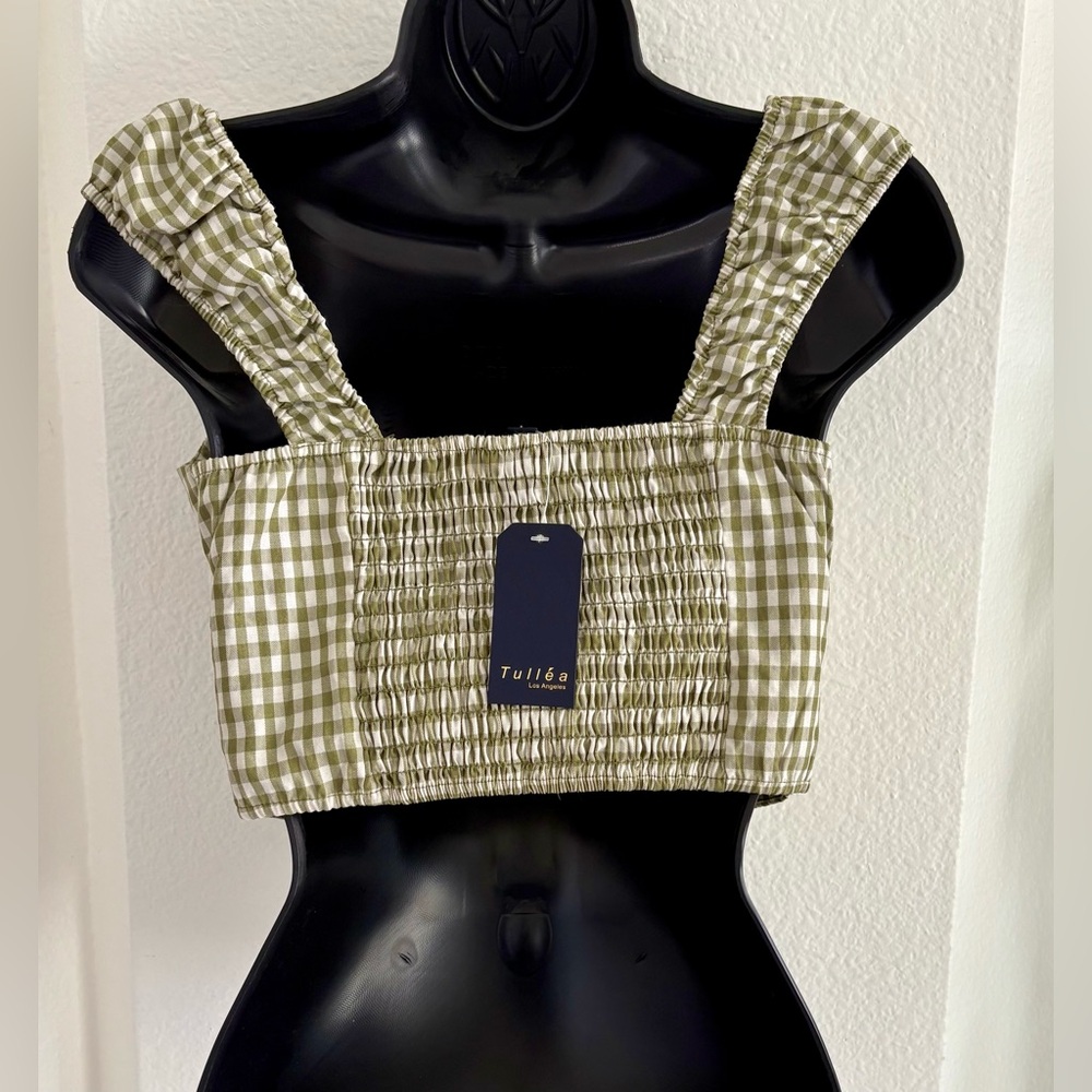 Green Ruffle Strap Top - Picture 5 of 8